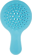Расческа для волос, синяя - Janeke Superbrush Mini Silicon Line — фото N1