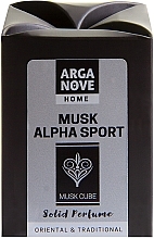 Ароматичний кубик для дому - Arganove Solid Perfume Cube Musk Alpha Sport — фото N1