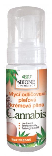 Кремова пінка для обличчя "Коноплі" - Bione Cosmetics Cannabis Cleansing Make-up Removal Cream Foam