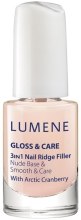 Парфумерія, косметика Засіб для нігтів 3 в 1 - Lumene Gloss & Nail Care Ridge Filler