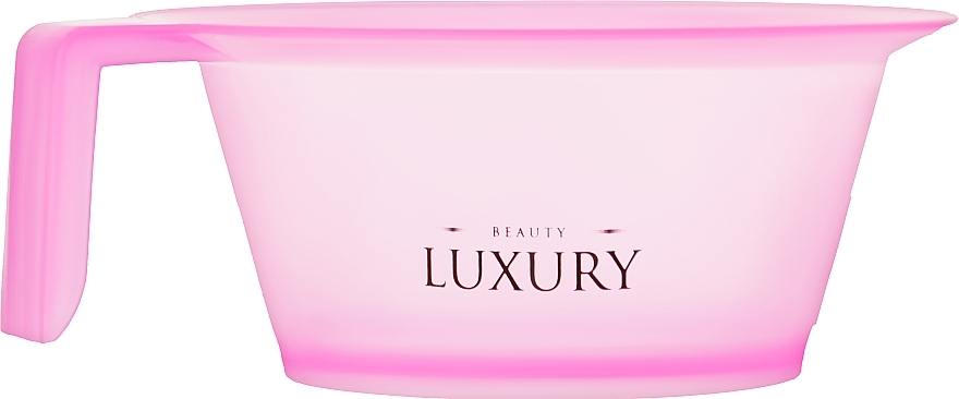 Миска пластиковая для краски, прозрачно-розовая - Beauty LUXURY