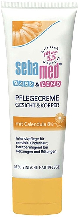 Дитячий крем із календулою - Sebamed Baby Face And Body Cream Calendula — фото N1