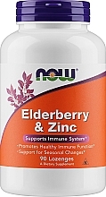 Духи, Парфюмерия, косметика Черная бузина, леденцы - Now Foods Elderberry Zinc