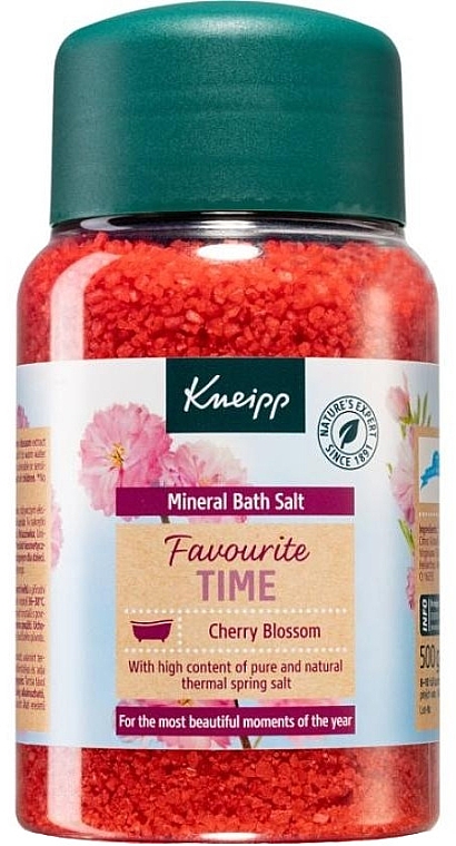 Соль для ванны "Любимое время" - Kneipp Favourite Time Cherry Blossom Bath Salt — фото N1