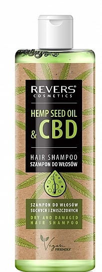 Шампунь для волос - Revers Hair Shampoo With Natural Hemp Oil With CBD — фото N2