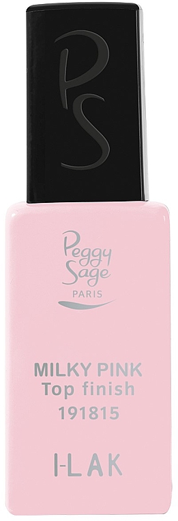 Топове покриття для нігтів  - Peggy Sage Top Finish Milky Pink I-Lak — фото N1