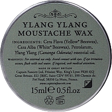 Віск для вусів - Captain Fawcett Ylang Ylang Moustache Wax — фото N2