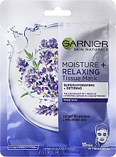 Духи, Парфюмерия, косметика Тканевая маска для лица - Garnier Skin Naturals Moisture + Relaxing