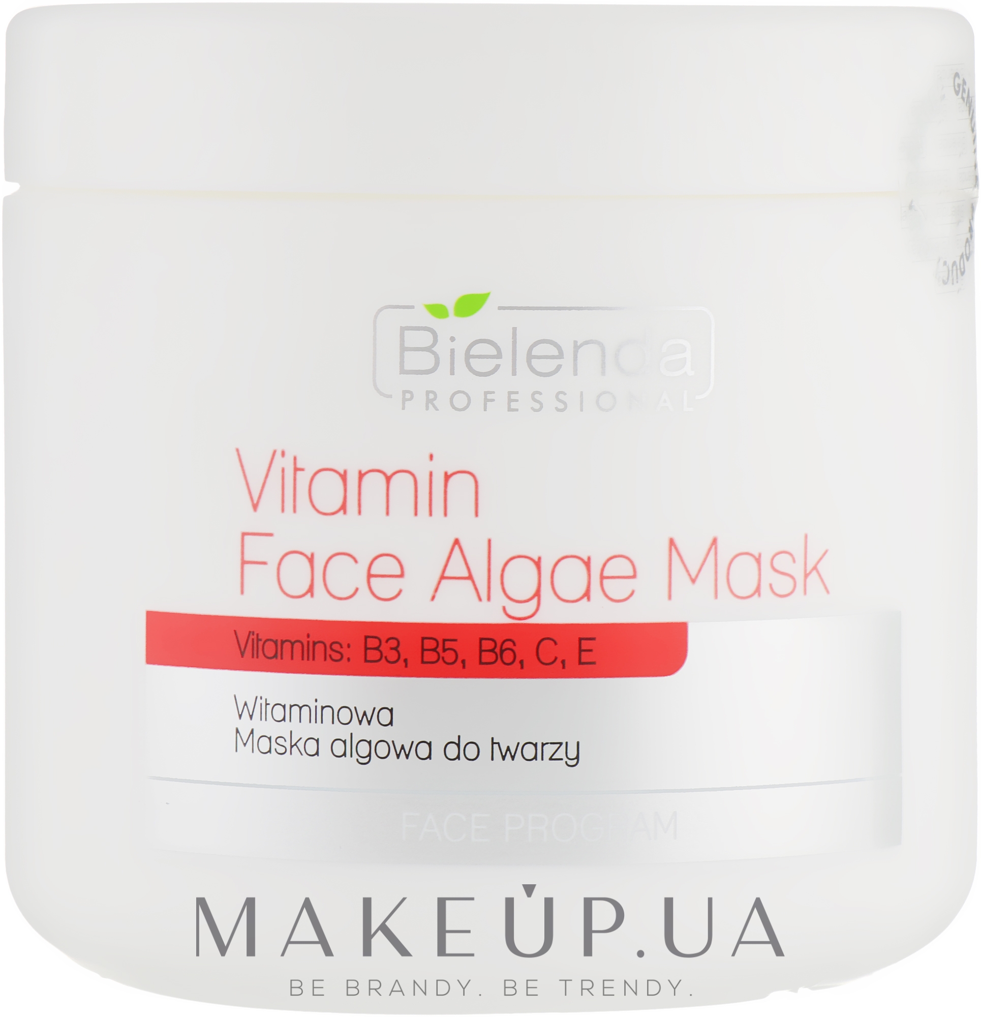 Вітамінна альгінатна маска для обличчя  - Bielenda Professional Program Face Vitamin Face Algae Mask — фото 190g