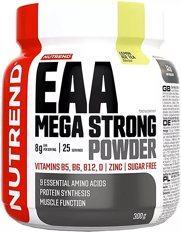 Аминокислоты "Фроктовый пунш" - Nutrend EAA Mega Strong Powder Fruit Punch — фото N1
