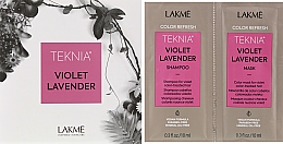 Парфумерія, косметика Набір пробників - Lakme Teknia Color Refresh Violet Lavender (sh/10ml + mask/10ml)