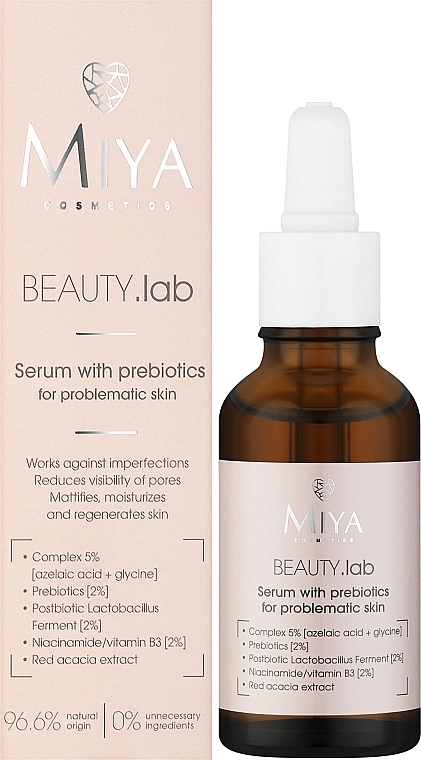 Сыворотка с пребиотиками для проблемной кожи лица - Miya Cosmetics Beauty Lab Serum With Prebiotics For Problem Skin — фото N2