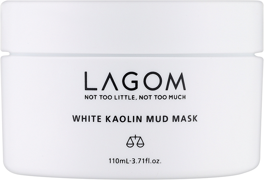 Глиняна маска - Lagom White Kaolin Mud Mask — фото N1