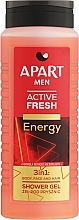 Парфумерія, косметика Гель для душу 3 в 1 "Енергія"   - Apart Natural Men Active Fresh Energy Shower Gel