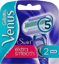 Парфумерія, косметика УЦІНКА! Змінні касети для гоління, 2 шт. - Gillette Venus Swirl *