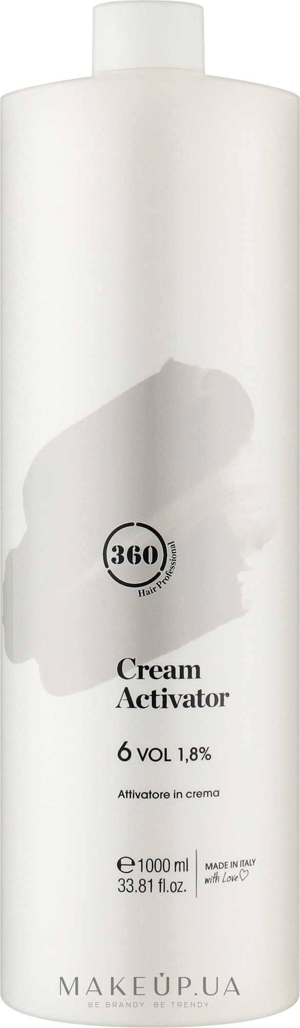 Крем-активатор 6 - 360 Cream Activator 6 Vol 1.8% — фото 1000ml