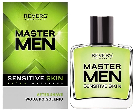 Вода після гоління для чоловіків із чутливою шкірою - Revers Master Men Aftershave For Sensitive Skin — фото N1