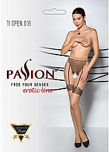Парфумерія, косметика Колготки еротичні з вирізом Tiopen 016, 20 Den, beige - Passion