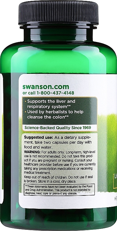 Пищевая добавка "Корень лакрицы", 450 мг - Swanson Licorice Root 450 mg — фото N2
