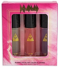 Парфумерія, косметика Набір - Rock And Roll Beauty Def Leppard Glossy Lip Oil Kit (lip/oil/3x3.44ml)