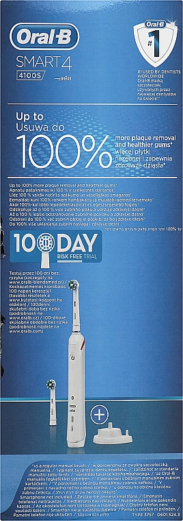 Электрическая зубная щетка - Oral-B Smart 4 4100S — фото N2