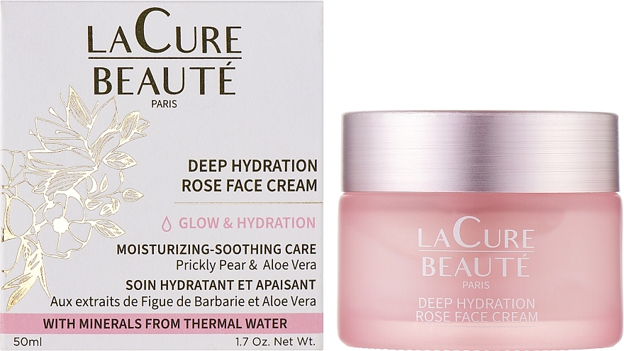 Зволожувальний крем для обличчя - LaCure Beaute Deep Hydration Rose Face Cream — фото N2