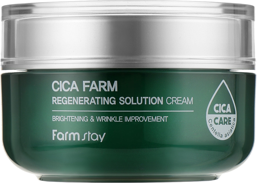 Крем для лица с центеллой - FarmStay Cica Farm Regenerating Solution Cream