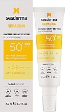 Солнцезащитный флюид для лица с легкой текстурой - Sesderma Repaskin Invisible Light Texture SPF50 — фото N2