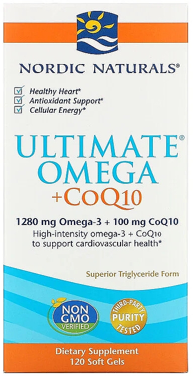 Пищевая добавка "Омега + коэнзим Q10" - Nordic Naturals Ultimate Omega + CoQ10 — фото N2