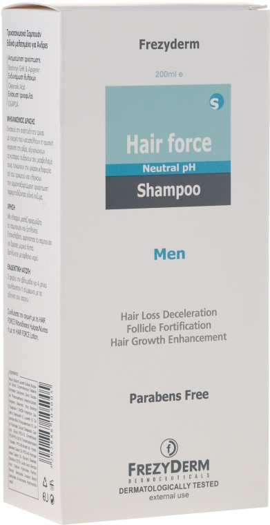 Шампунь для волос - Frezyderm Hair Force Shampoo Men — фото N1