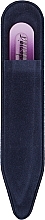 Пилочка кришталева в чохлі зі шкіри 99-902, 90 мм, фіолетова - SPL — фото N2