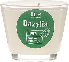 Масажна свічка для тіла - Vis Plantis Basil Element Bazylia — фото N2