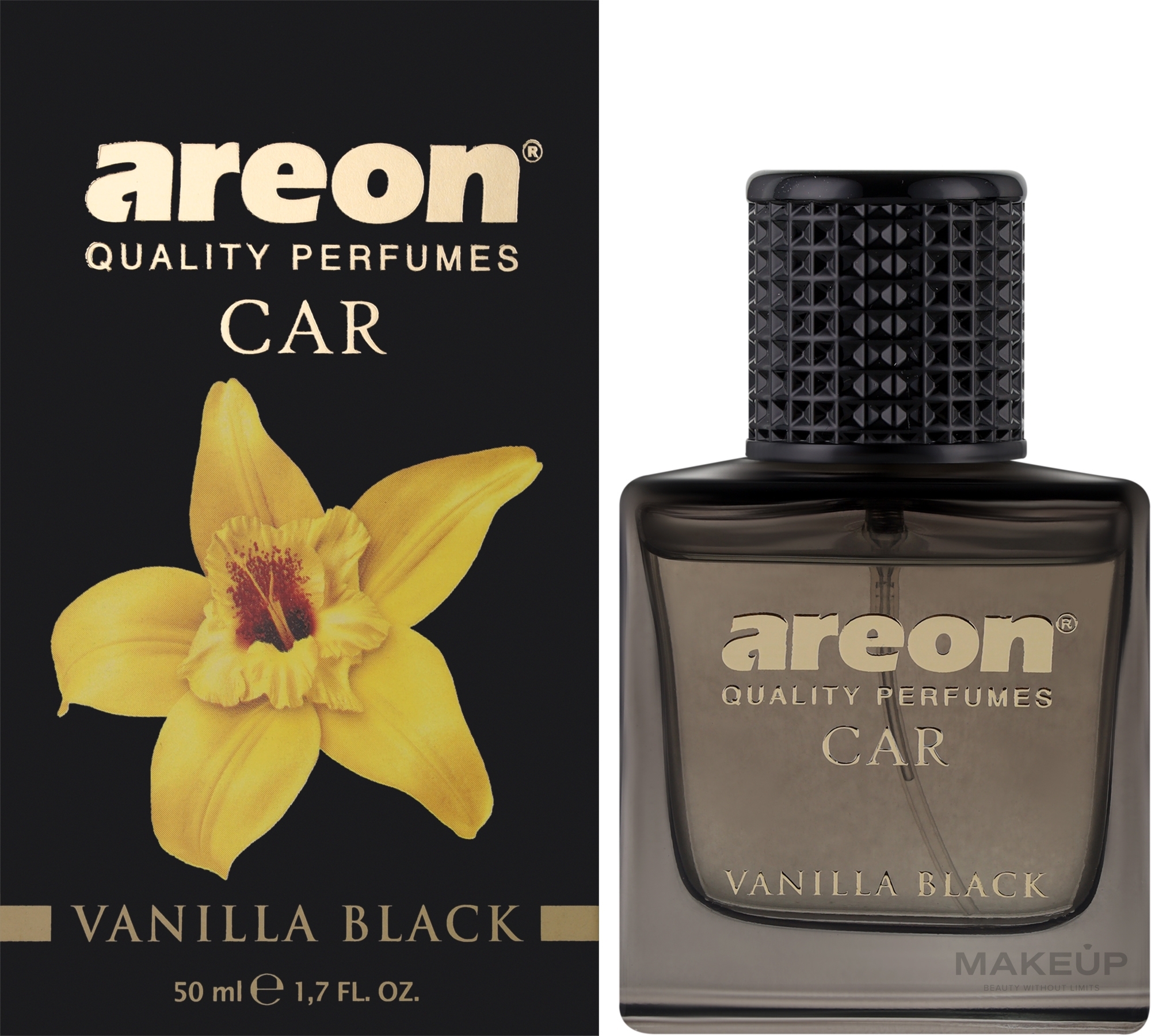 Освежитель воздуха - Areon Car Perfume Vanilla Black  — фото 50ml