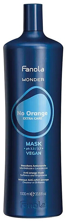 Маска для нейтрализации медных и оранжевых оттенков - Fanola Wonder No Orange Extra Care Anti-Orange Mask — фото N2