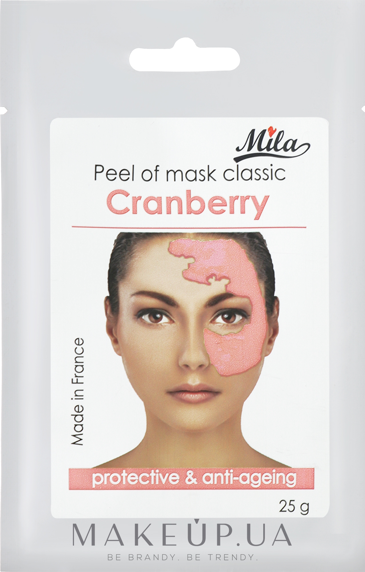 Маска альгинатная классическая порошковая "Клюква" - Mila Mask Peel Off Cranberry Protective & Anti-Ageing — фото 25g