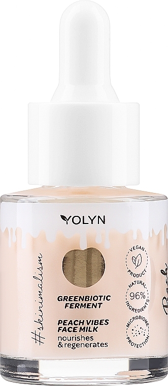Живильне молочко для обличчя "Персик" - Yolyn Peach Vibes Face Milk — фото N1