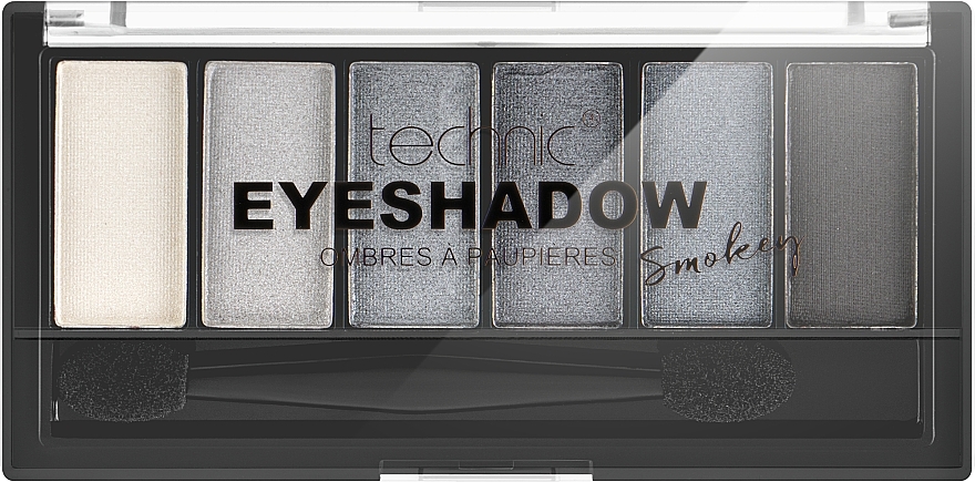 Палетка тіней для повік - Technic Cosmetics Smokey Eyeshadows Palette 6 Colours — фото N2