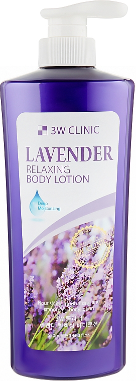 Лосьон для тела с экстрактом лаванды - 3W Clinic Lavender Relaxing Body Lotion — фото N1