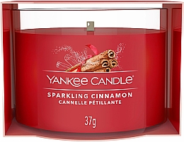 Ароматическая мини-свеча в стакане - Yankee Candle Sparkling Cinnamon Filled Votive — фото N1