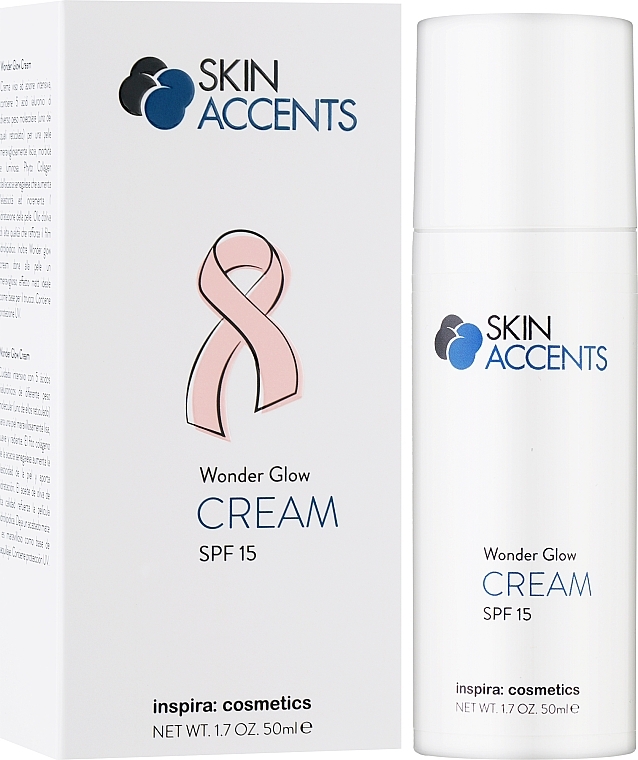 Інтенсивно зволожуючий ліфтинг-крем - Inspira:cosmetics Skin Accents Wonder Glow Cream SPF15 — фото N2