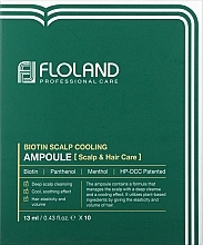 Охолоджувальний філер для волосся й шкіри голови - Floland Biotin Scalp Cooling Ampoule — фото N3