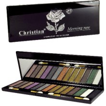 Парфумерія, косметика Палетка тіней для повік  - Christian Morning Rose Eyeshadow Palette