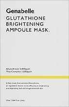 Духи, Парфюмерия, косметика Маска з глутатіоном для обличчя - Genabelle Glutathione Brightening Ampoule Mask