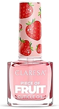 Парфумерія, косметика Фруктова олія для кутикули "Полуниця" - Claresa Cuticle Oil Piece Of Fruit Strawberry