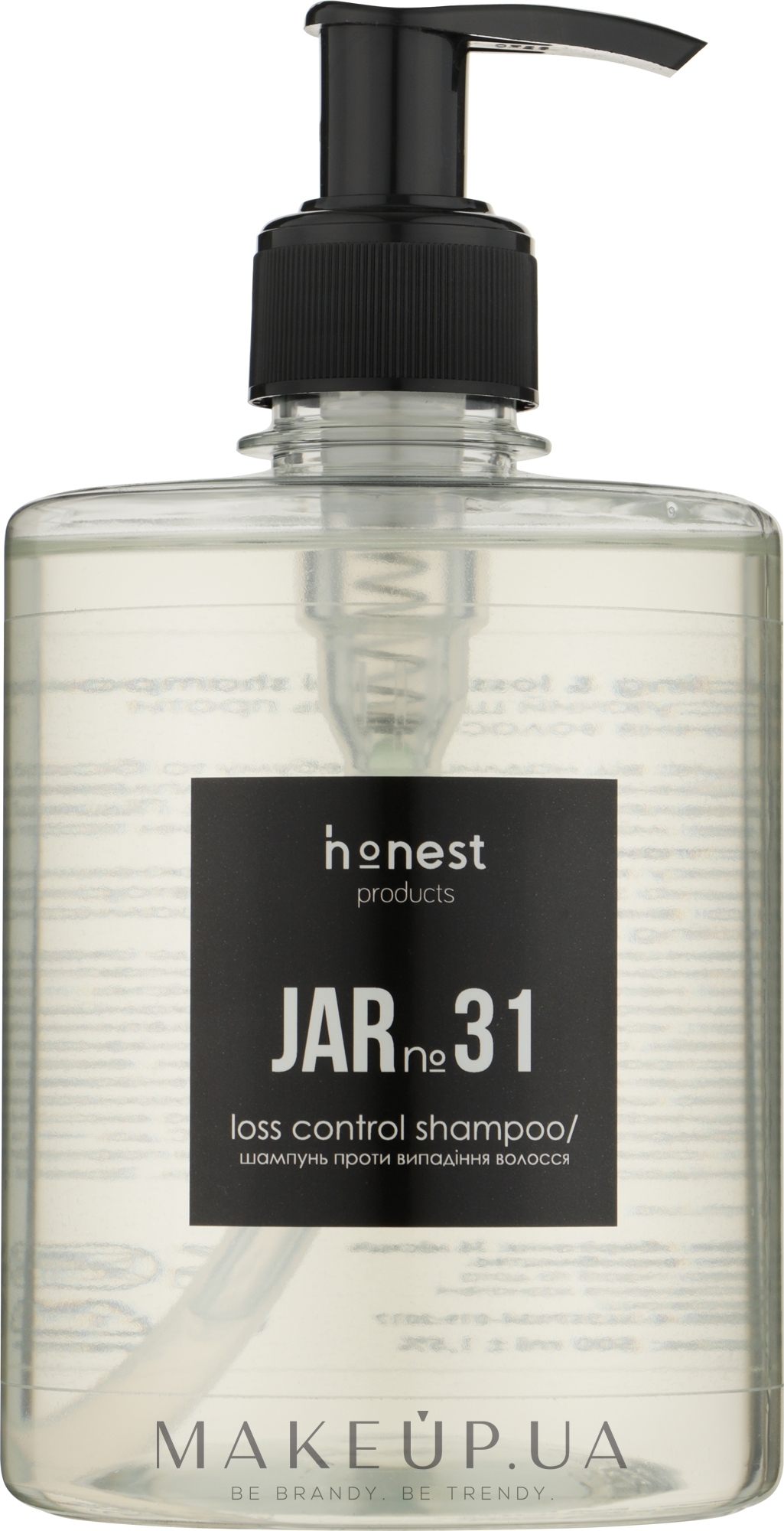 Балансувальний шампунь проти випадання волосся - Honest Products JAR №31 Balancing & Loss Control Shampoo — фото 500ml