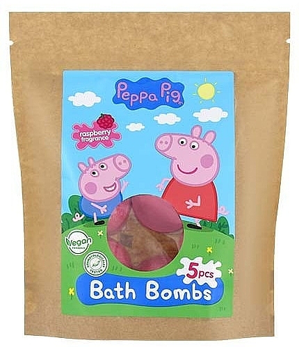 Бомбочки для ванны, с малиновым ароматом - Peppa Pig Bath Bomb — фото N1