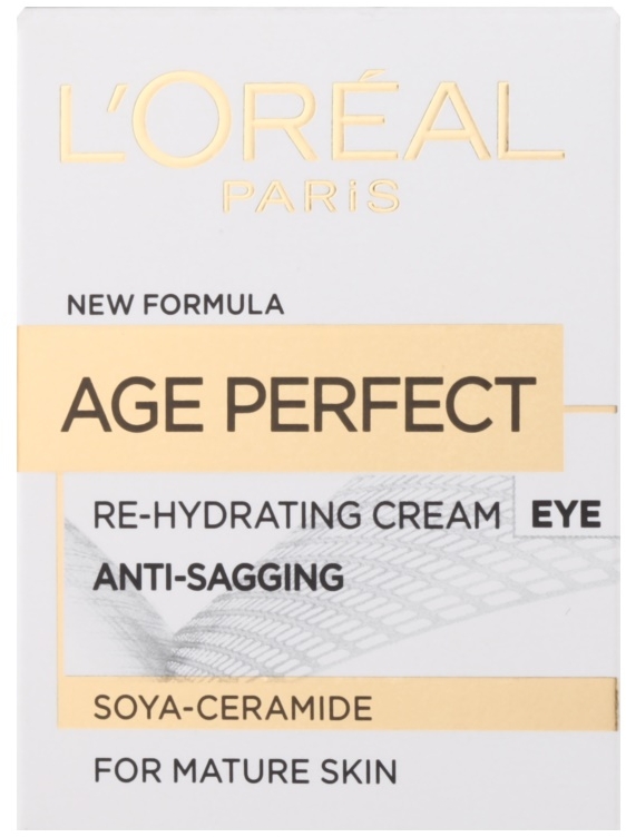 Зволожувальний крем для шкіри навколо очей - L'Oreal Paris Age Perfect Re-Hydrating Eye Cream — фото N1