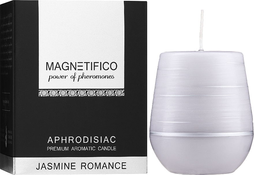 Ароматическая свеча "Романтический жасмин" - Magnetifico Aphrodisiac Premium Aromatic Candle Jasmine Romance — фото N2