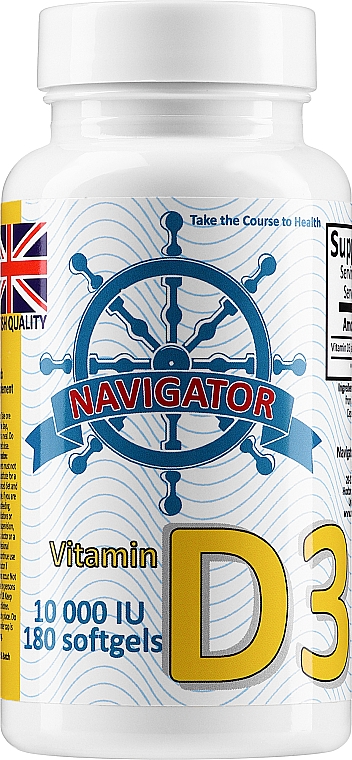 Витамин D3, в капсулах - Navigator Vitamin D3 10000 IU — фото N4