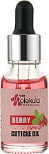 Олія для догляду за кутикулою "Суниця" - Nails Molekula Professional Cuticle Oil — фото N1